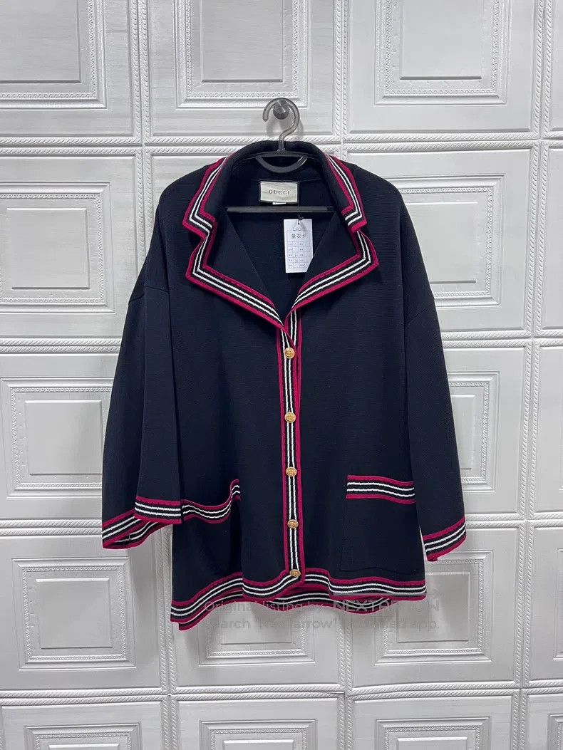 Gucci Gucci Double G gold buckle colour-blocking cotton mulberry Size L / US 10 / IT 46 - 1 Thumbnail