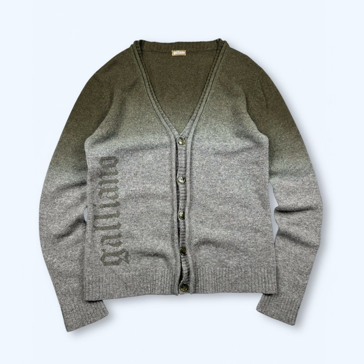 John Galliano John Galliano Vintage Wool Two Tone Cardigan Size L Size US L / EU 52-54 / 3 - 1 Thumbnail