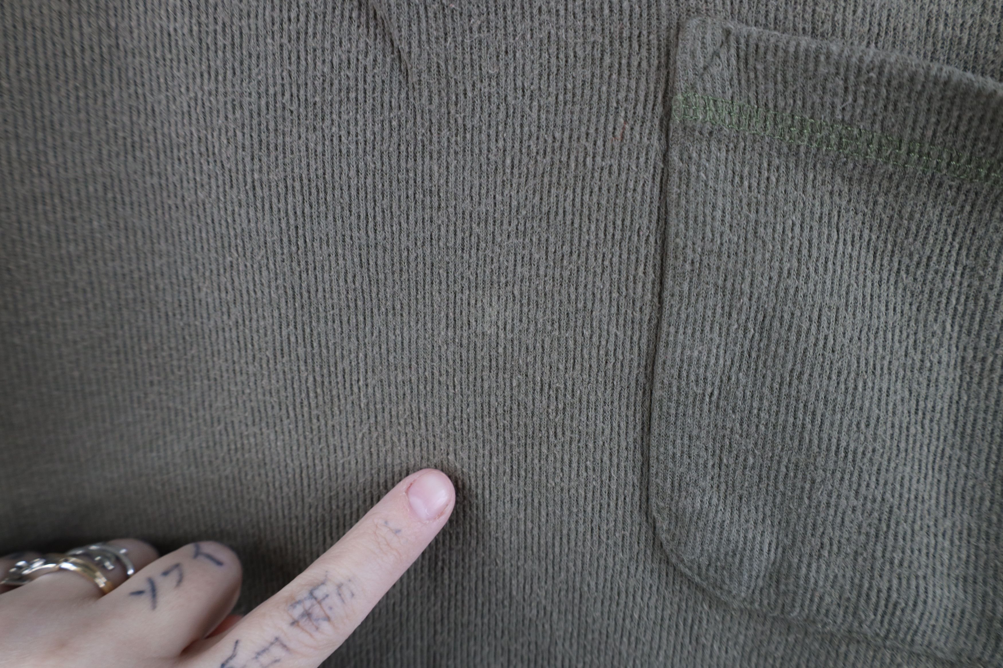 Vintage Vintage 90s Streetwear Ribbed Long Sleeve Henley T-Shirt Size US S / EU 44-46 / 1 - 10 Thumbnail