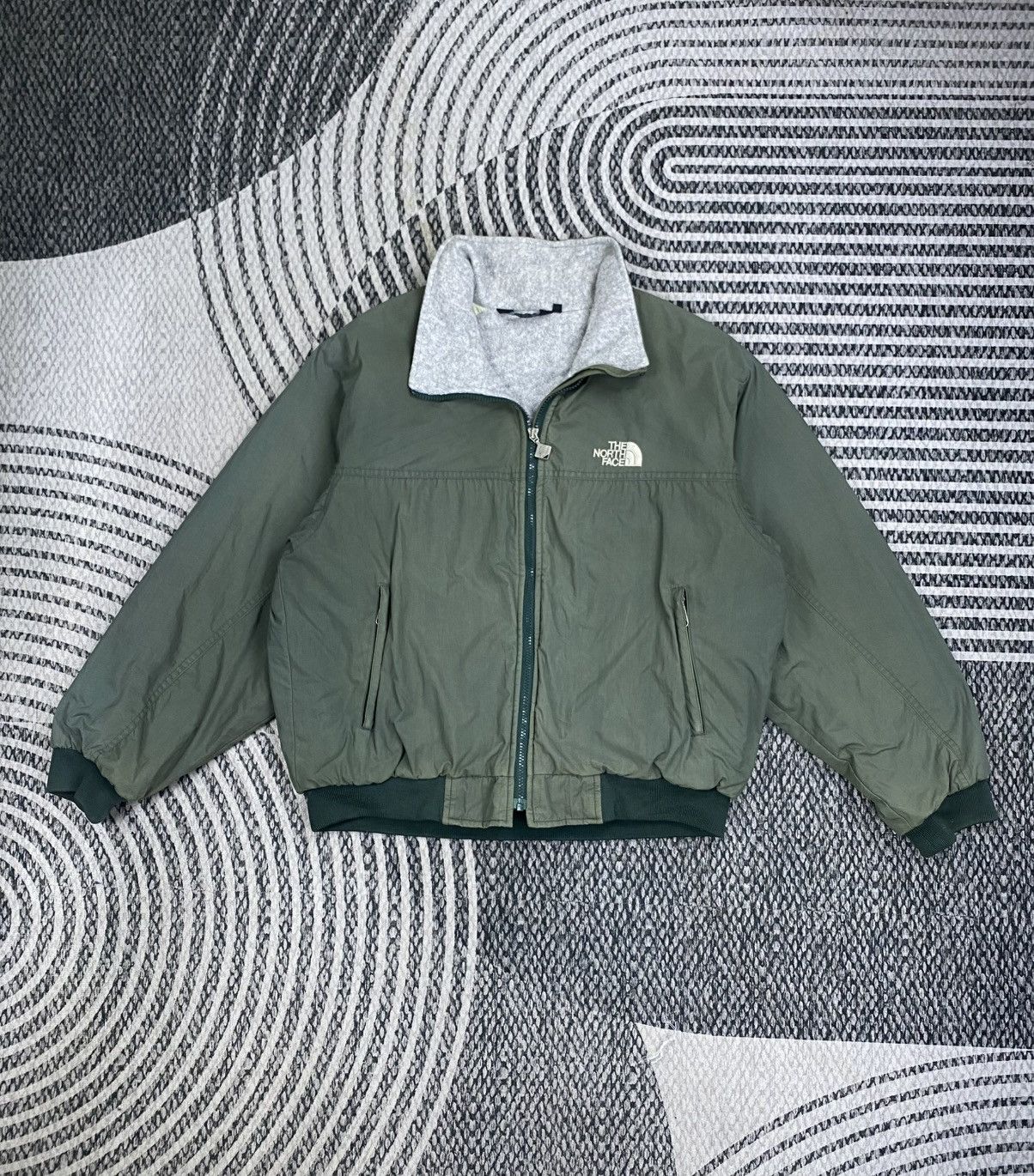The North Face 🔥Vintage 90s The North Face Reversible Bomber Jacket Size US M / EU 48-50 / 2 - 7 Thumbnail