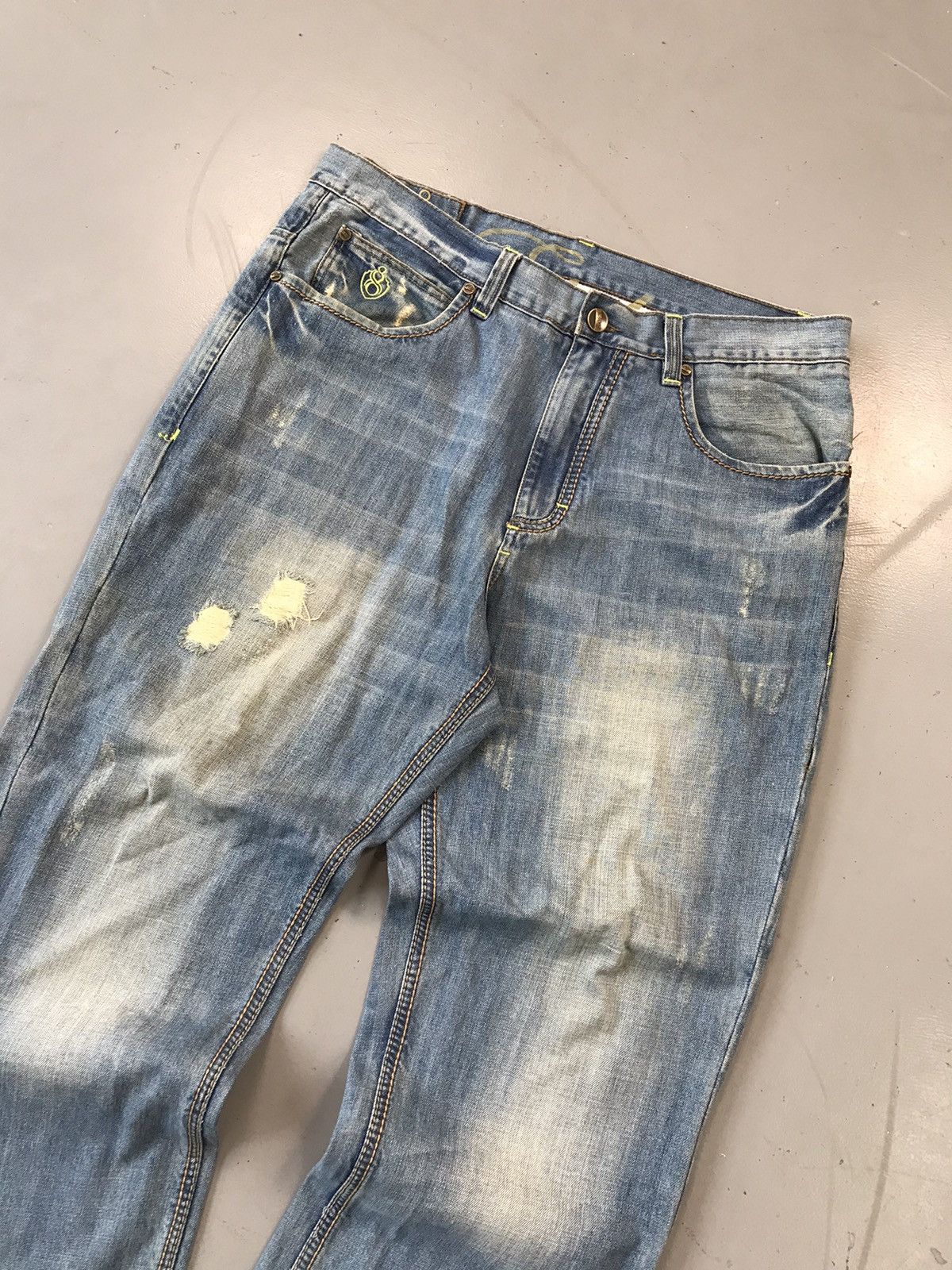 JNCO × Southpole × Vintage Vintage Eight 732 embroidered baggy fit denim Size US 40 / EU 56 - 4 Thumbnail