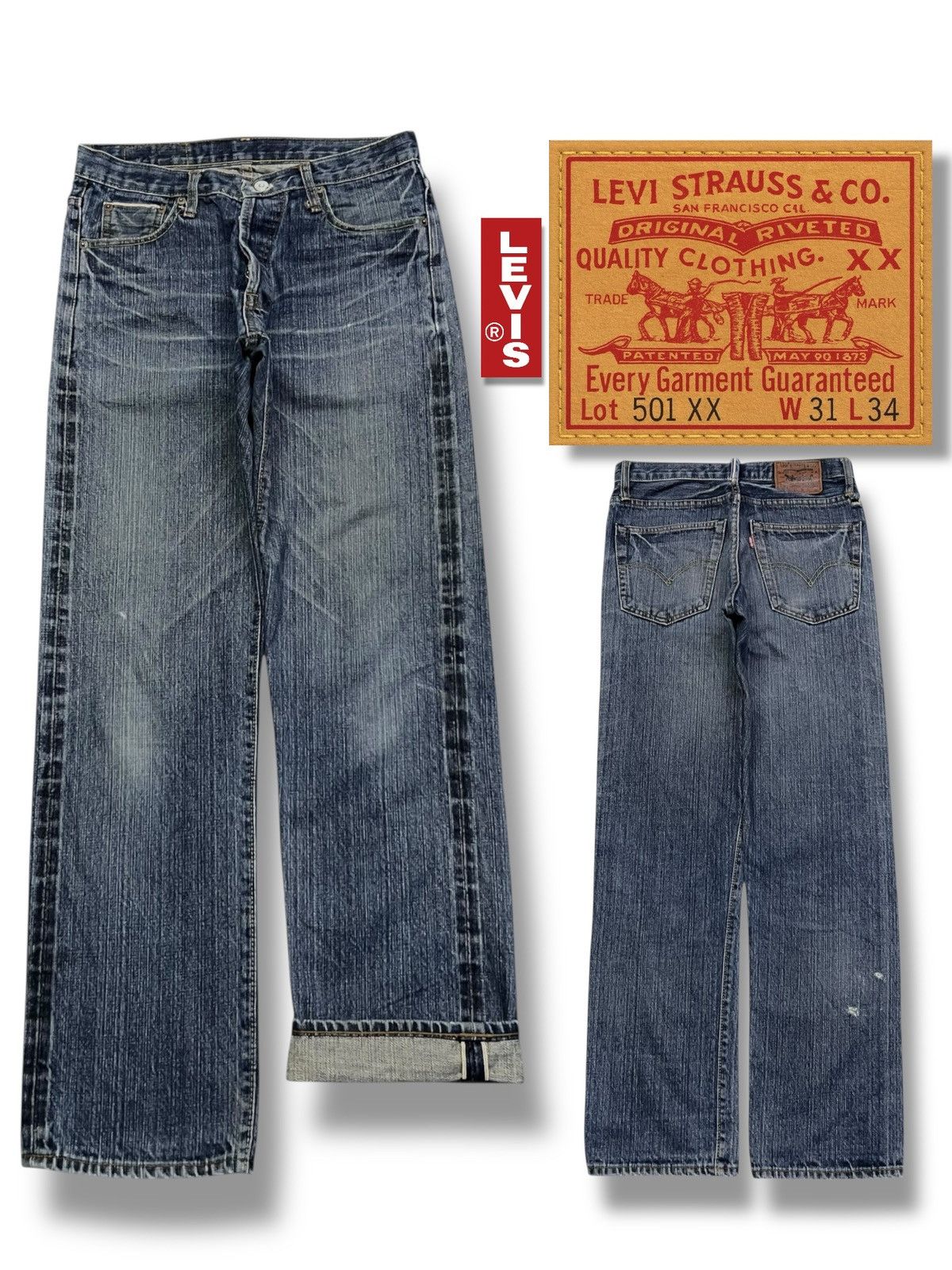Levi's Vintage Clothing Vintage 90s “Levi’s 501XX Made in USA Vintage Reissue” Size US 31 - 1 Thumbnail