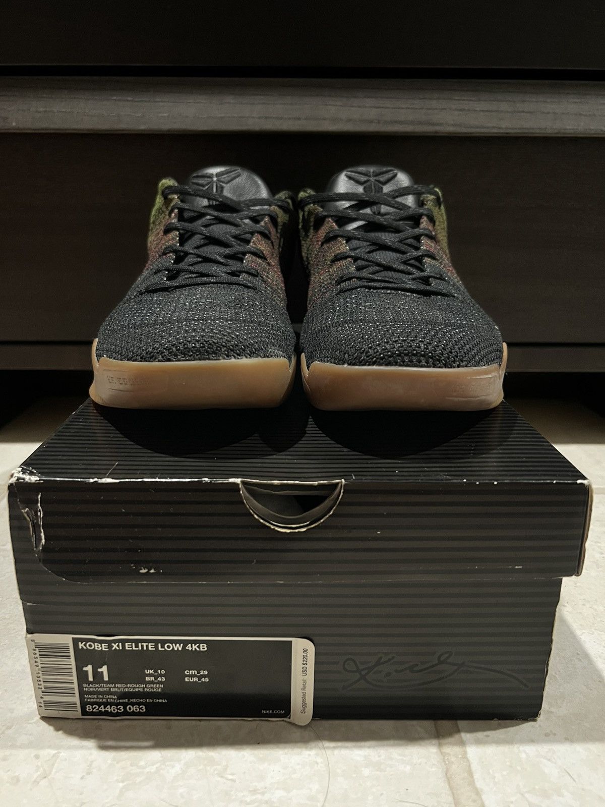 Nike Nike Kobe XI (11) Elite Low 4KB Black Horse Size US 11 / EU 44 - 3 Thumbnail