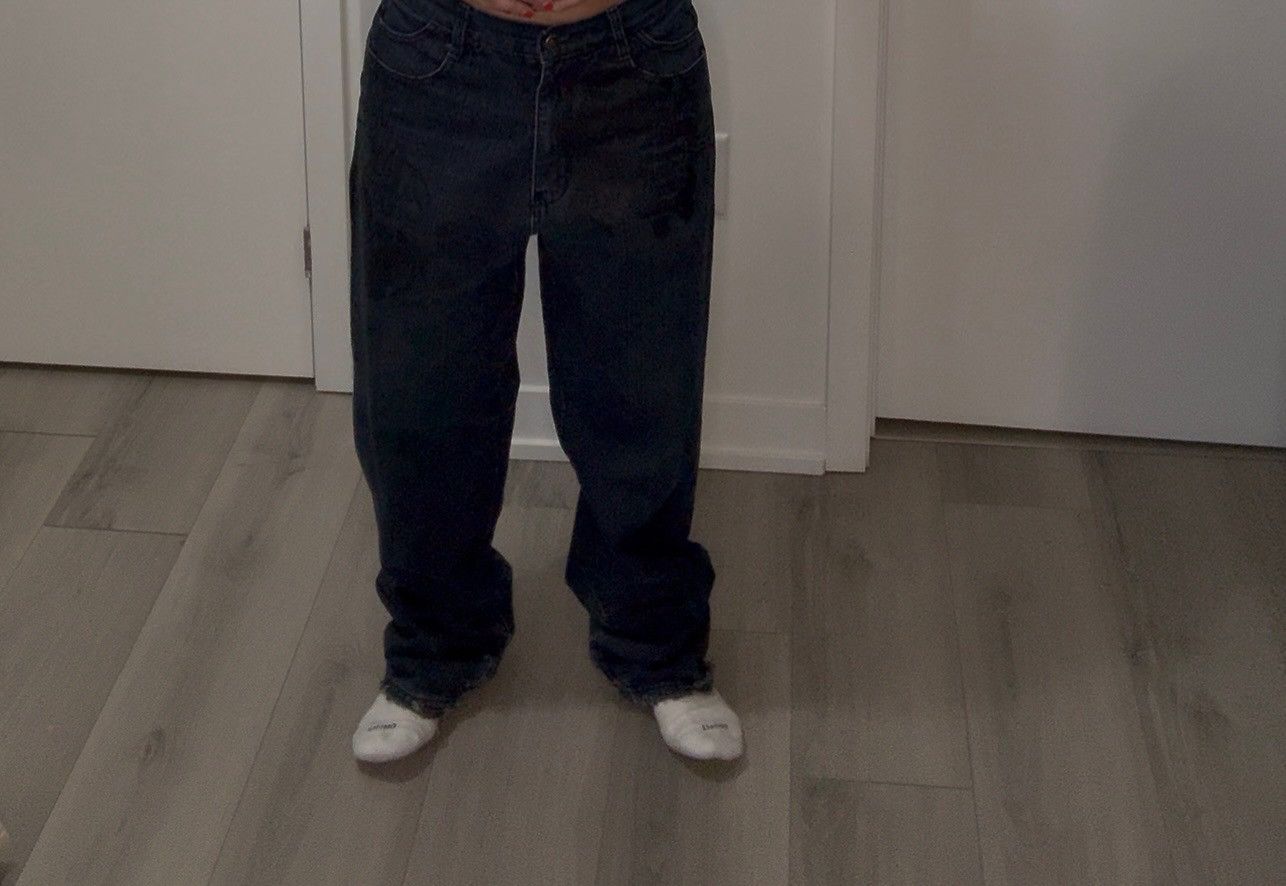 Akademiks Late 2000s Akademiks Baggy Hip Hop Embossed Jeans (34x32) Size US 34 / EU 50 - 10 Thumbnail
