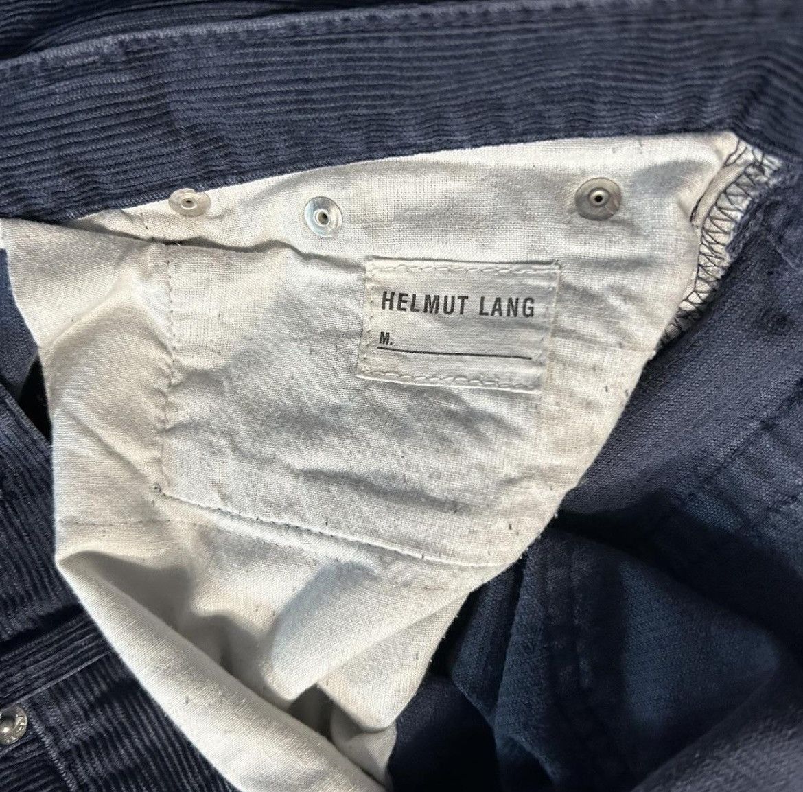 Helmut Lang Helmut Lang Mainline 2004 Navy Bootcut Corduroy Pants Size US 30 / EU 46 - 5 Thumbnail