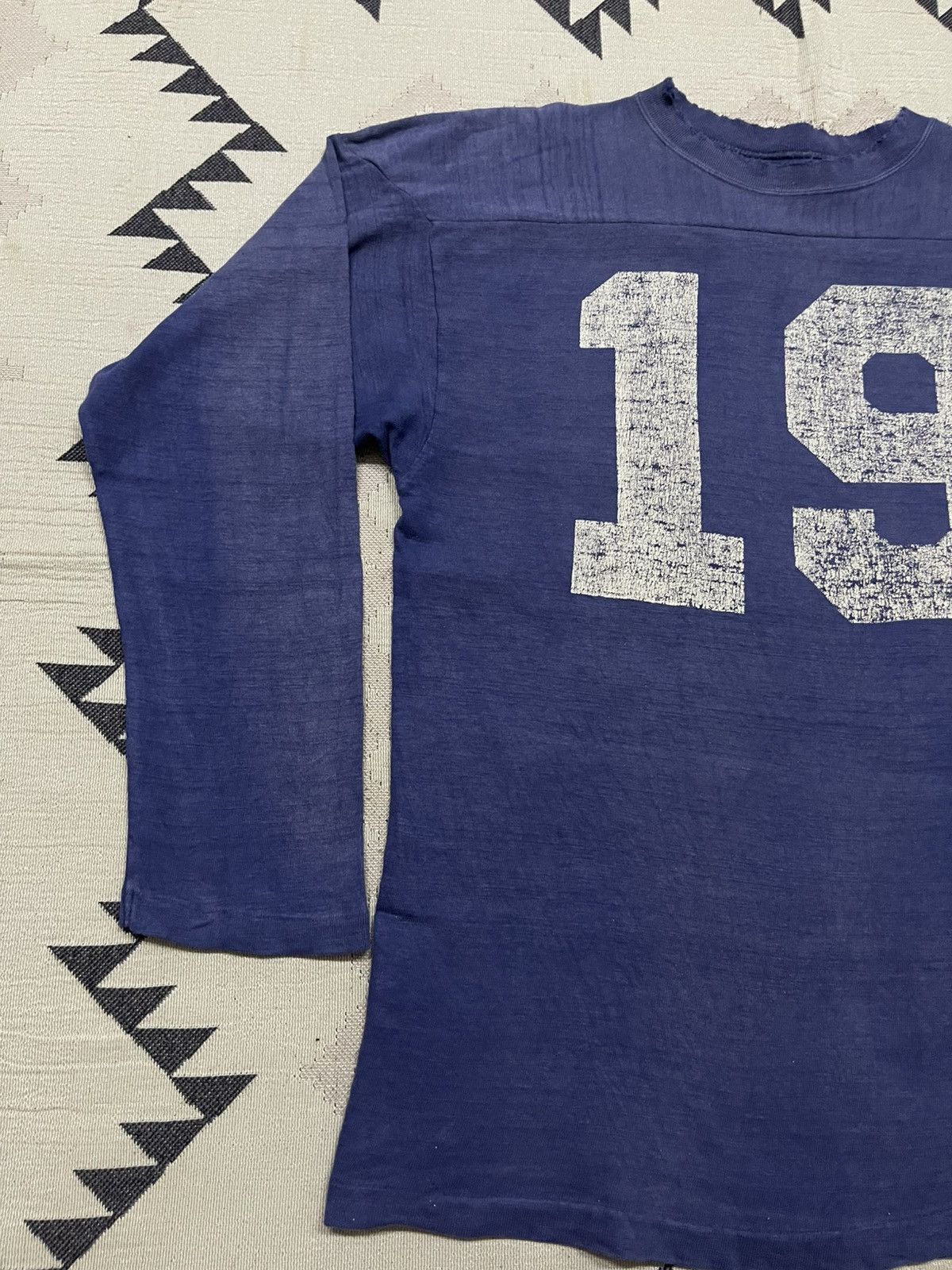 Warehouse & Co. 1990s WAREHOUSE&CO. FOOTBALL LONG SLEEVE TSHIRT DISTRESSED Size US M / EU 48-50 / 2 - 3 Thumbnail