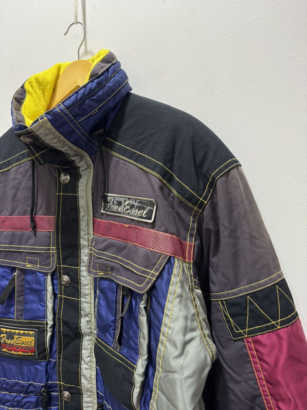 VINTAGE INTENTNESD FREE ESSEL MULTICOLOUR SKI JACKET