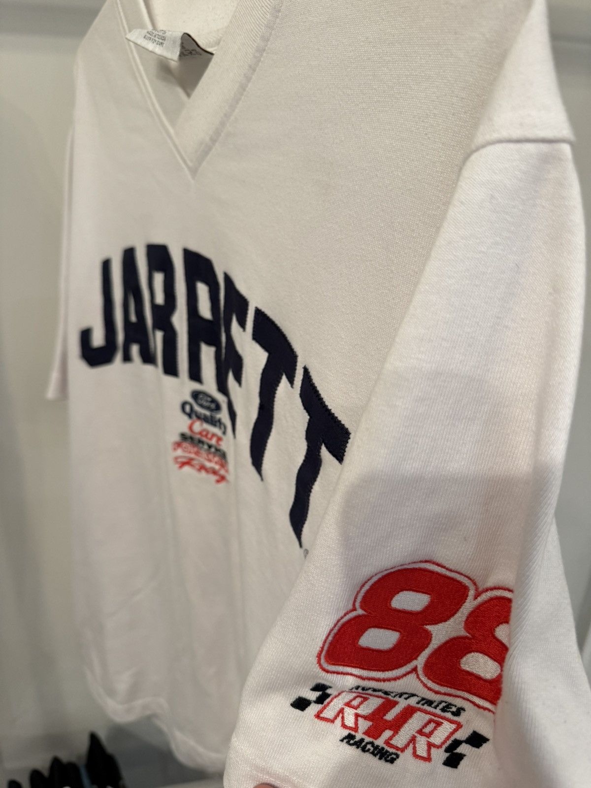 NASCAR Vintage Nascar Jersey Mens M White Dale Jarrett #88 Racing Size US M / EU 48-50 / 2 - 5 Thumbnail
