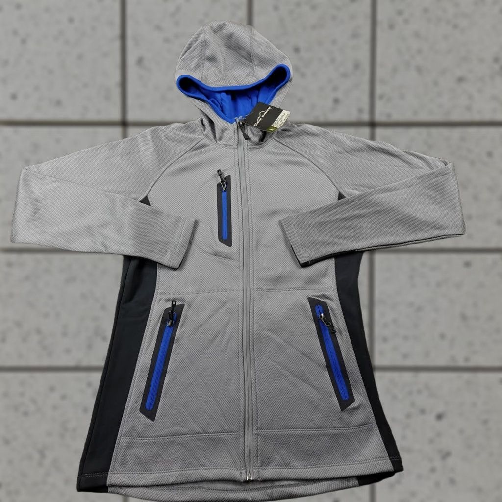 Eddie Bauer Eddie Bauer Jacket Womens S Gray Sport Hooded Full Zip Fleece Outdoor Hiking Jacket Size S / US 4 / IT 40 - 1 Thumbnail
