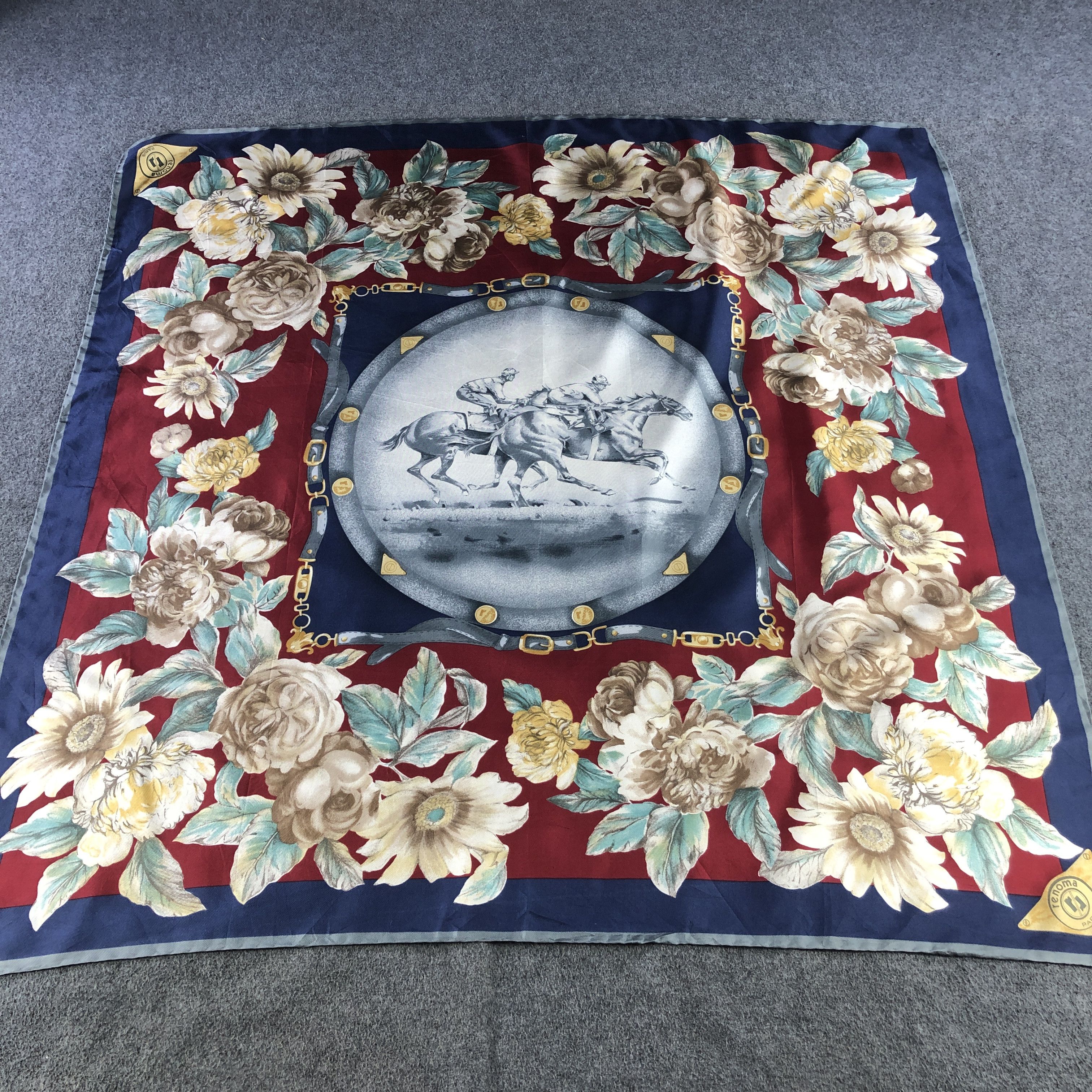 Renoma Renoma Floral Silk Scarf M1241 Size ONE SIZE - 2 Thumbnail