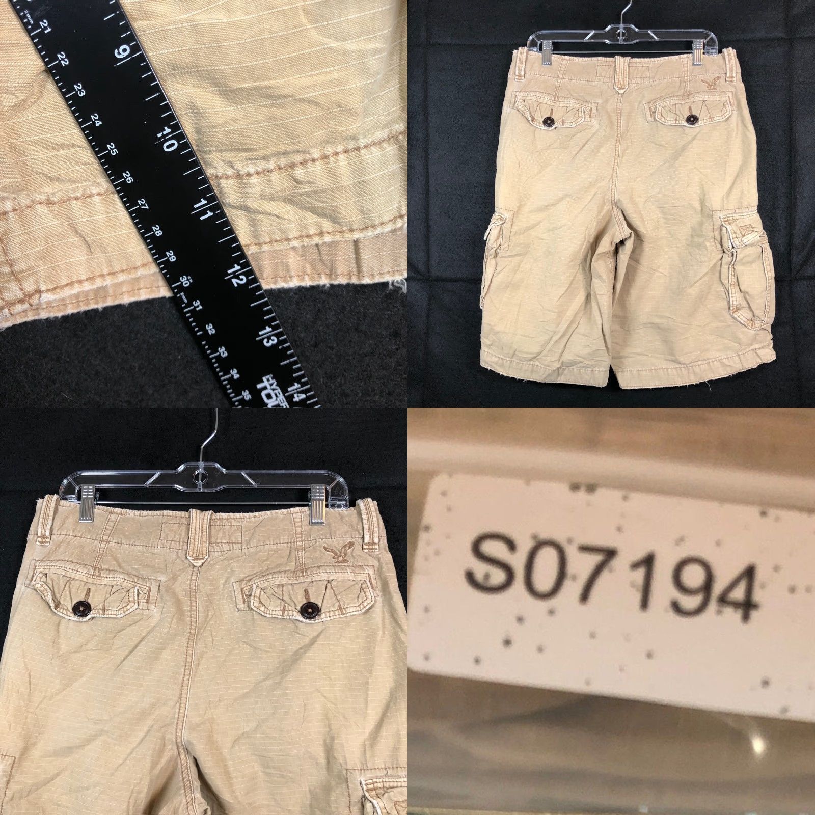 American Eagle Outfitters American Eagle Outfitters Mens Shorts Tan Cargo Longer Length 32 Cargo Pocket Distinctive Tan Cargo Shorts 32 Mens Accessories Pants Size US 32 / EU 48 - 8 Thumbnail