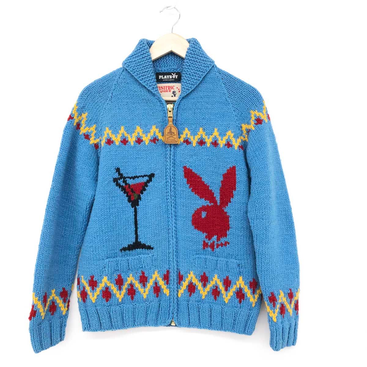 Hysteric Glamour HYSTERIC GLAMOUR Cowichan Knit Cardigan Blue M