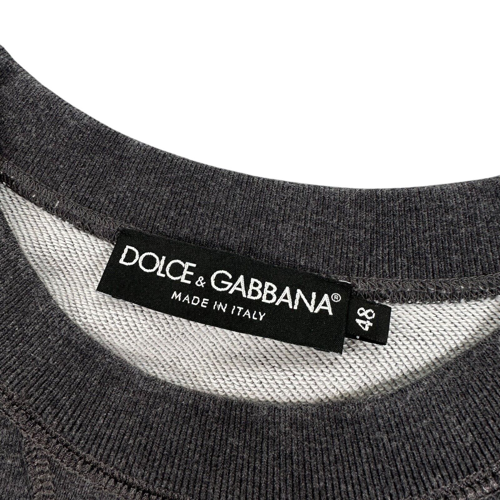 Dolce & Gabbana Dolce & Gabbana Size M Sweatshirt Dark Grey Milano Crown Size US M / EU 48-50 / 2 - 3 Thumbnail