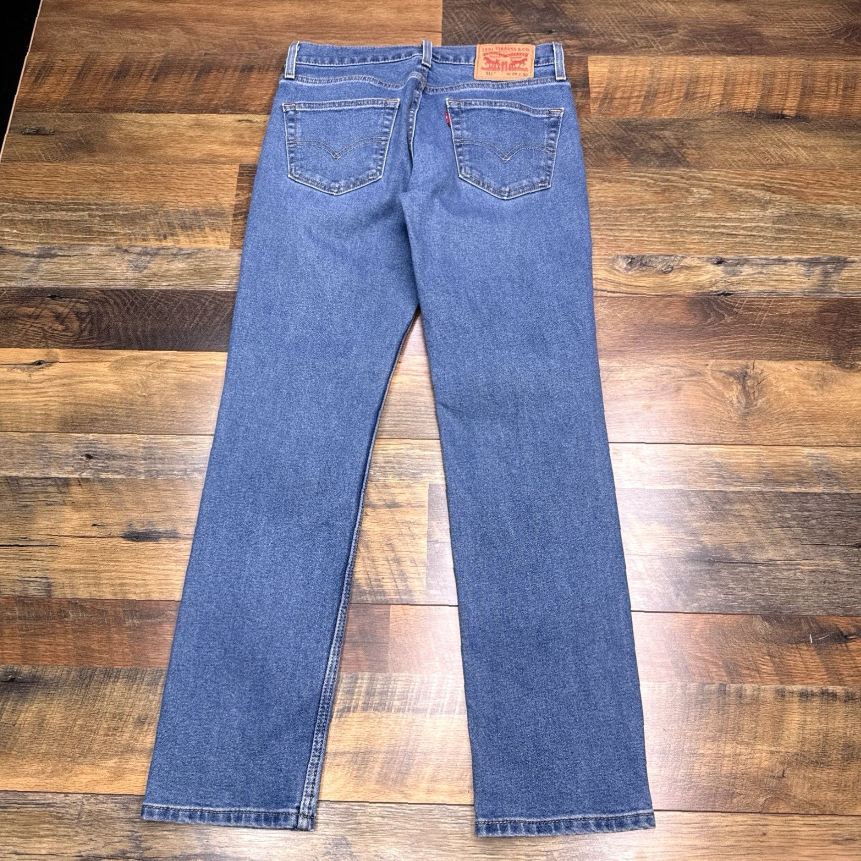 Levi's Levi's 511 Jeans Mens 29x30 Blue Mid Rise Slim Stretch Denim 5-Pocket Modern American Size US 29 - 3 Thumbnail