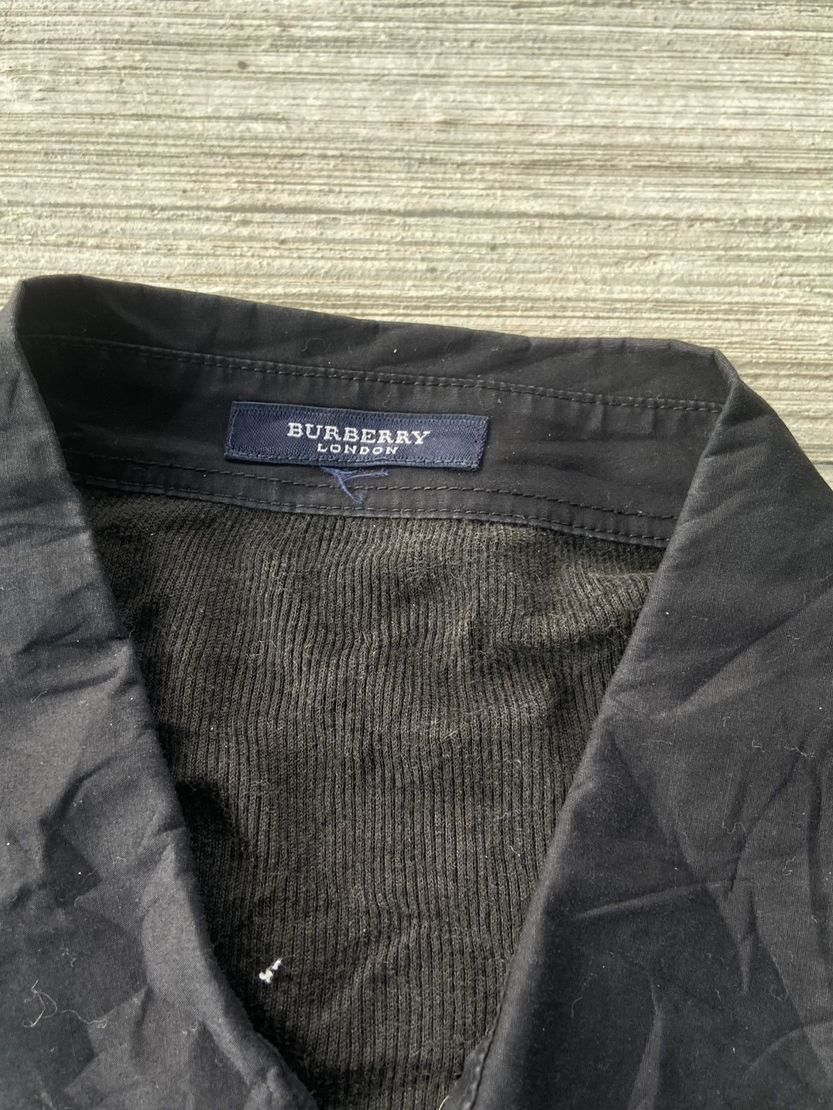 Burberry Vintage Burberry London Black Lace-Up Pullover Shirt Size US M / EU 48-50 / 2 - 6 Thumbnail