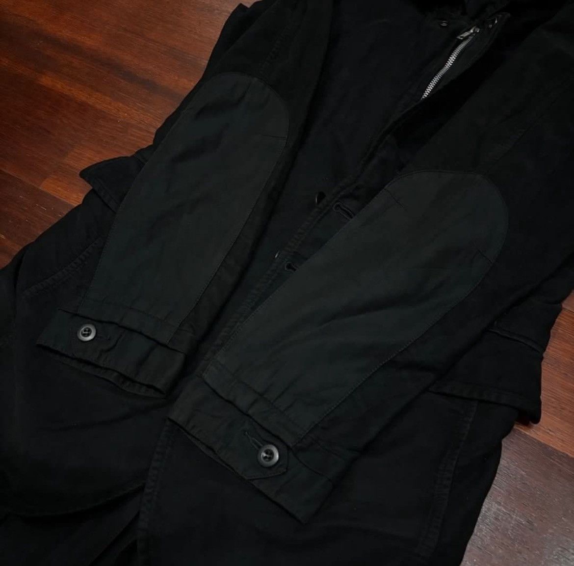 CABANE de ZUCCa × Issey Miyake × Japanese Brand Cabane De Zucca Layer Jacket Hoodie Size US L / EU 52-54 / 3 - 9 Thumbnail