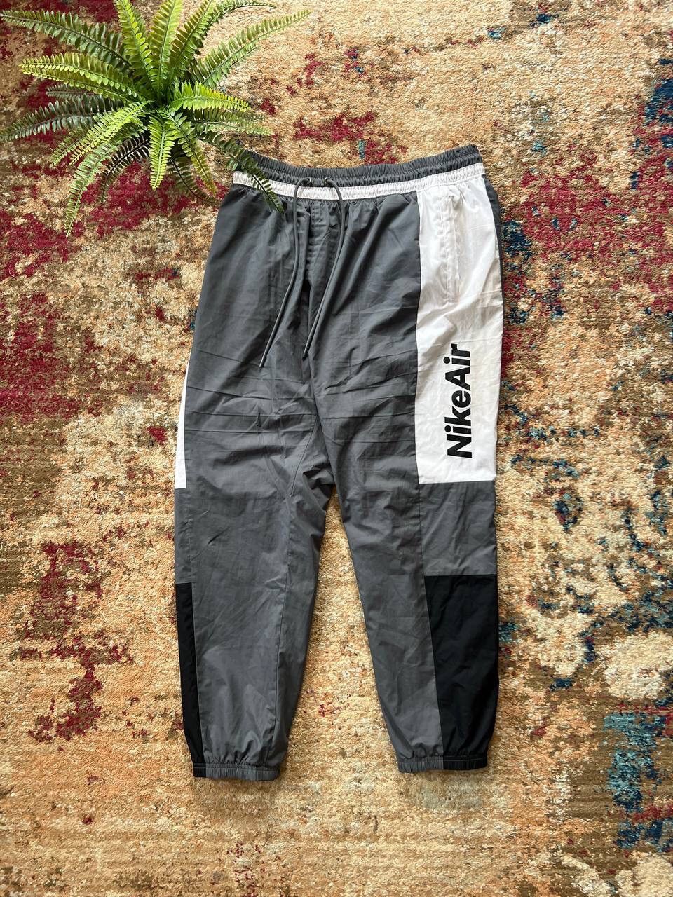 Nike 👽 NIKE AIR RETRO TRACK PANTS BAGGY Y2K 90’s Size US 33 - 1 Thumbnail
