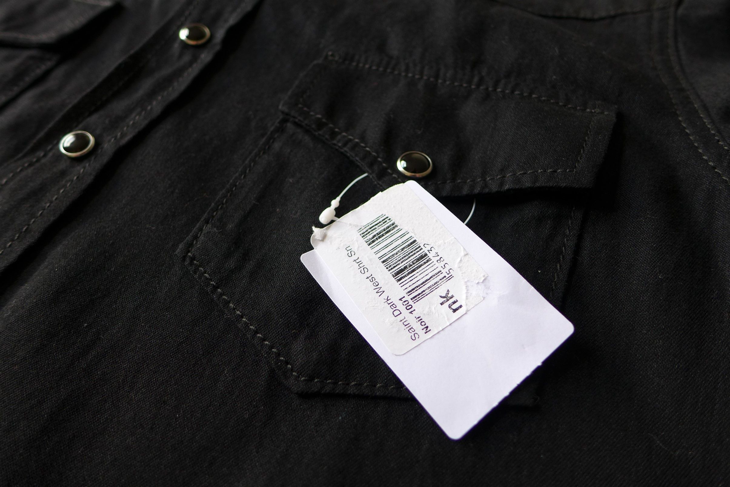 Saint Laurent Paris Saint Laurent Western Shirt - Black Denim Size US S / EU 44-46 / 1 - 10 Thumbnail