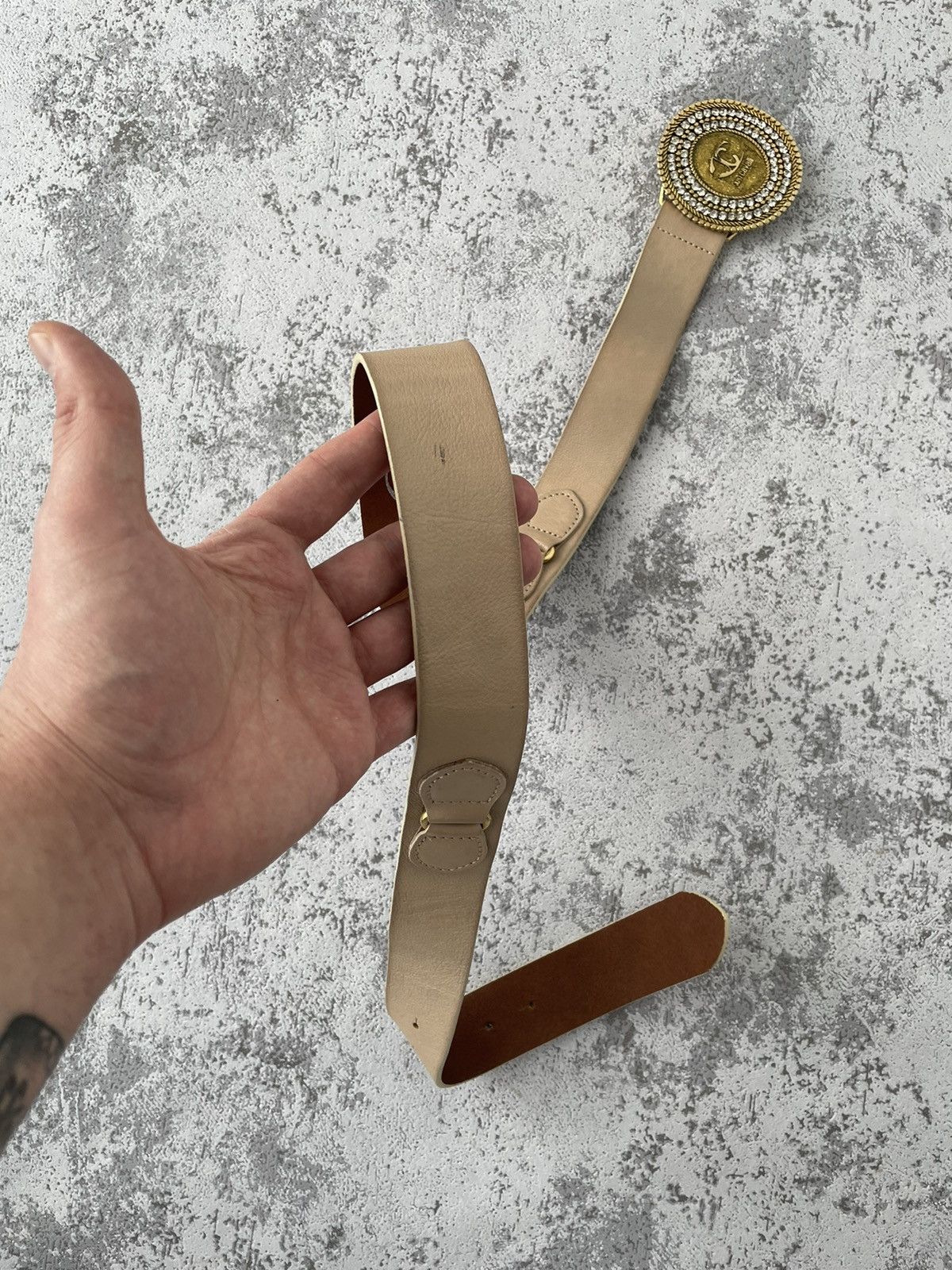 Just Cavalli Vintage Roberto Cavalli Y2K Leather Belt Size ONE SIZE - 7 Thumbnail