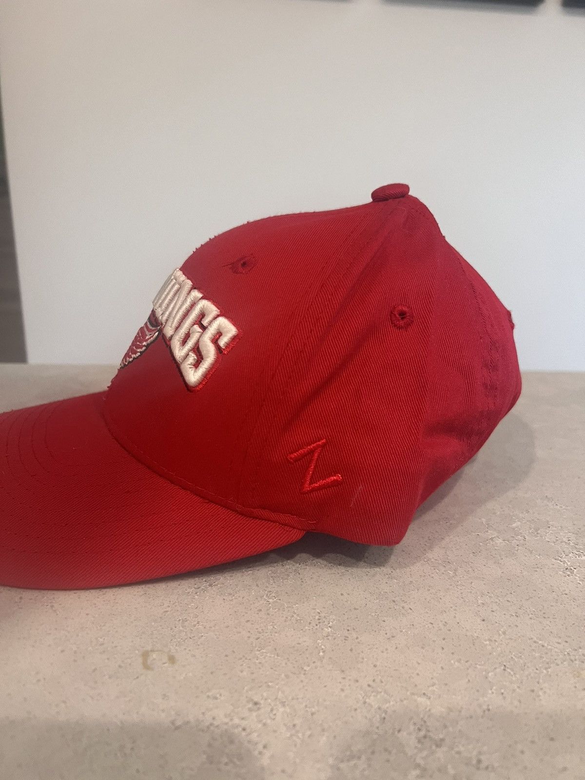 NHL × Vintage × Zephyr Vintage Detroit Redwings NHL Hockey Hat Adjustable 90s Y2K Size ONE SIZE - 2 Thumbnail