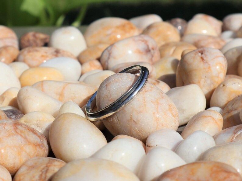 Handmade Spinner Ring, 925 Silver Promise Ring, Handmade Boho Jewelry Size ONE SIZE - 5 Thumbnail