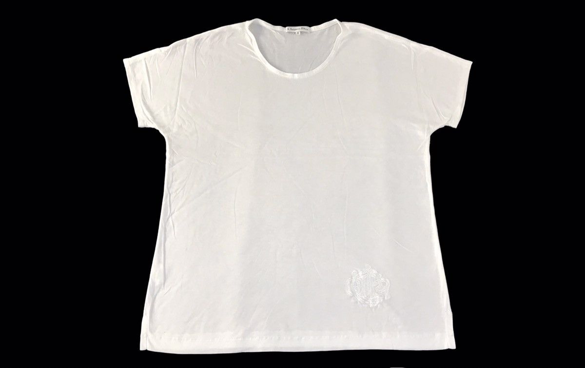 Christian Dior Monsieur Vintage 90s Christian Dior White Inner Thin Tee Unisex Wear Size US S / EU 44-46 / 1 - 1 Thumbnail