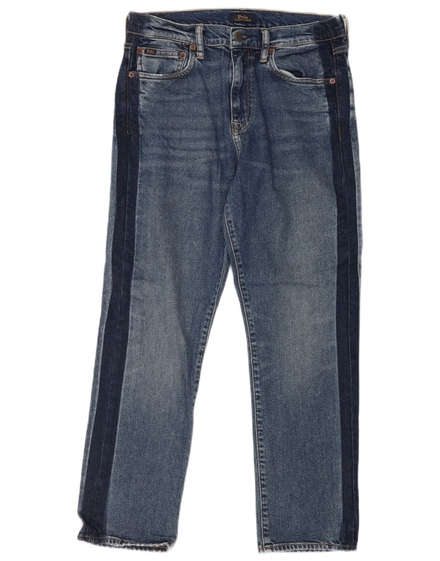 Polo Ralph Lauren Womens Straight Jeans W30 L27 Blue Cotton Size 42" / US 20 - 1 Thumbnail