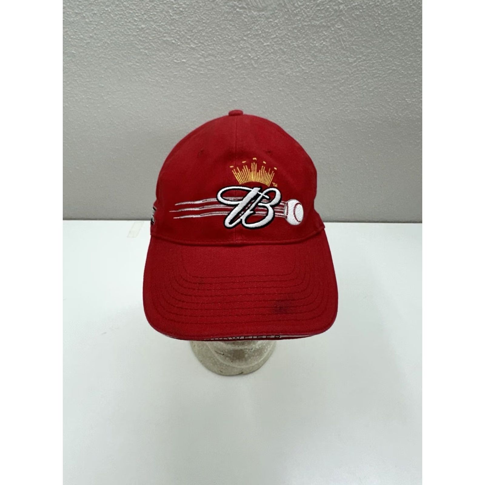 Chase Authentics Chase Authentics Fitted Hat Red NBA Chicago All Star Game 2003 Red Budweiser Mens Baseball Cap One Size Vintage Size ONE SIZE - 2 Thumbnail