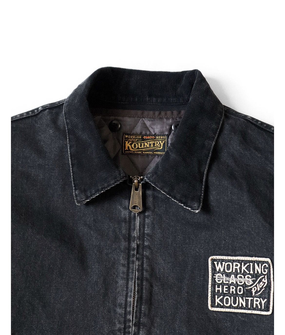 Kapital 14OZ denim DRIZZLER JACKET smiley Anarchy remake stk size 2 Size US M / EU 48-50 / 2 - 16 Thumbnail