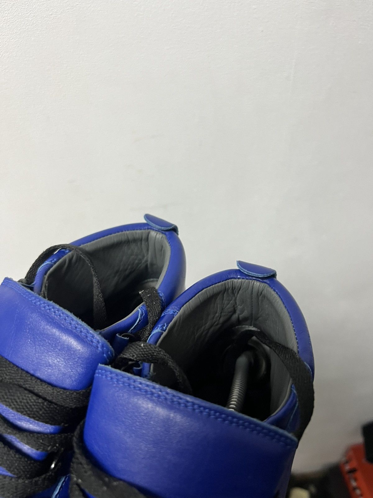 Balenciaga Balenciaga Arena High Black Cracked Leather Sneakers Size US 8 / EU 41 - 10 Thumbnail