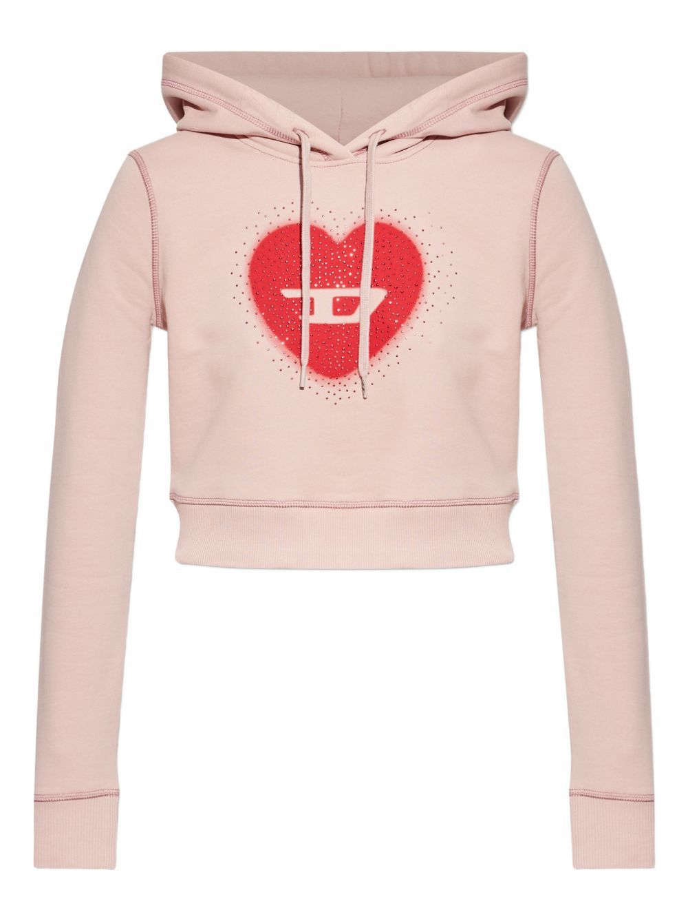 Diesel HEART COTTON HOODIE Size M / US 6-8 / IT 42-44 - 1 Thumbnail