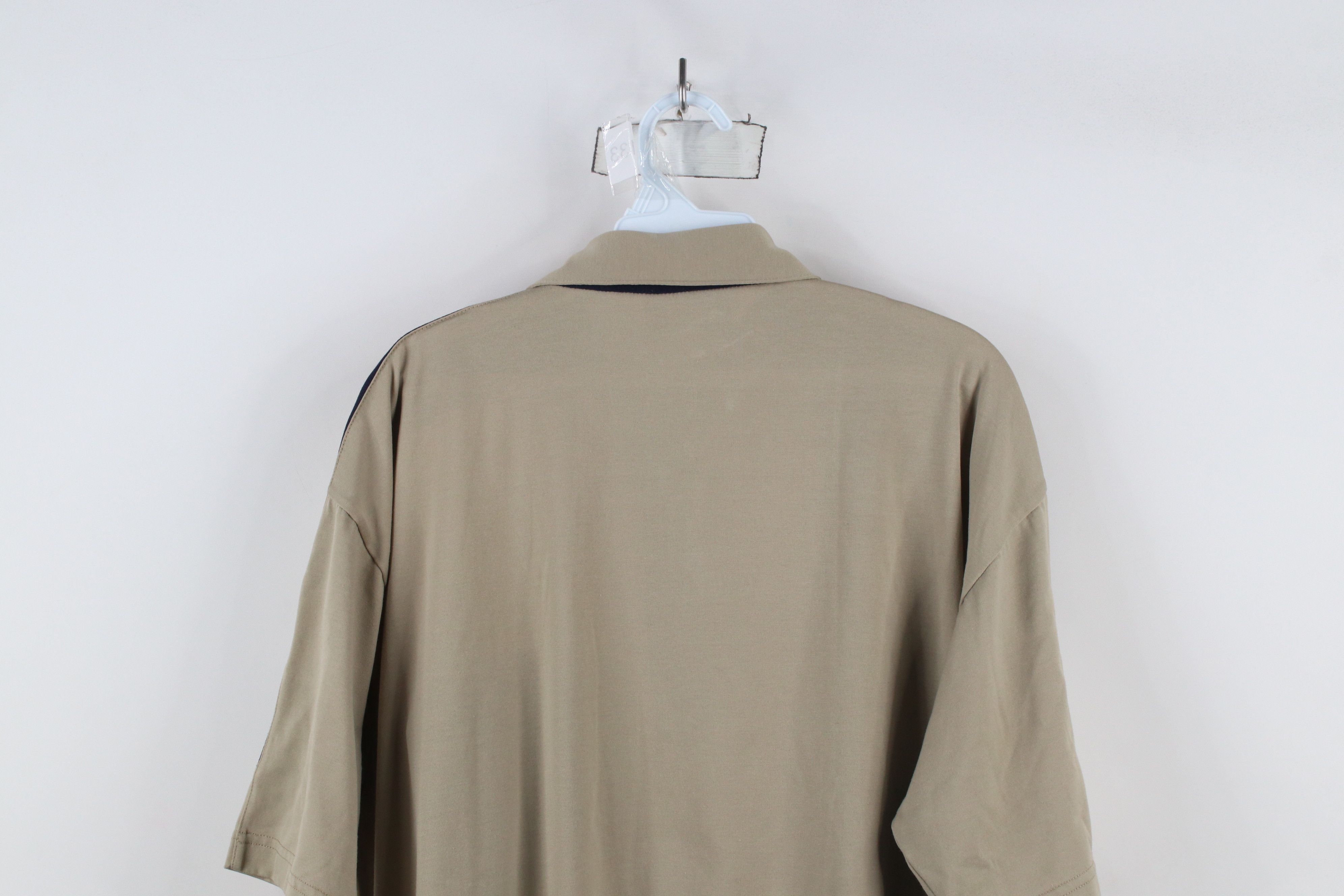 Vintage Vintage 90s Streetwear Block Ribbed Knit Pullover Polo Shirt Size US L / EU 52-54 / 3 - 9 Thumbnail