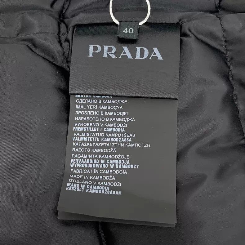 Prada Prada Black triangle stand-up collar zipper long-sleeved w Size XS / US 0-2 / IT 36-38 - 8 Thumbnail
