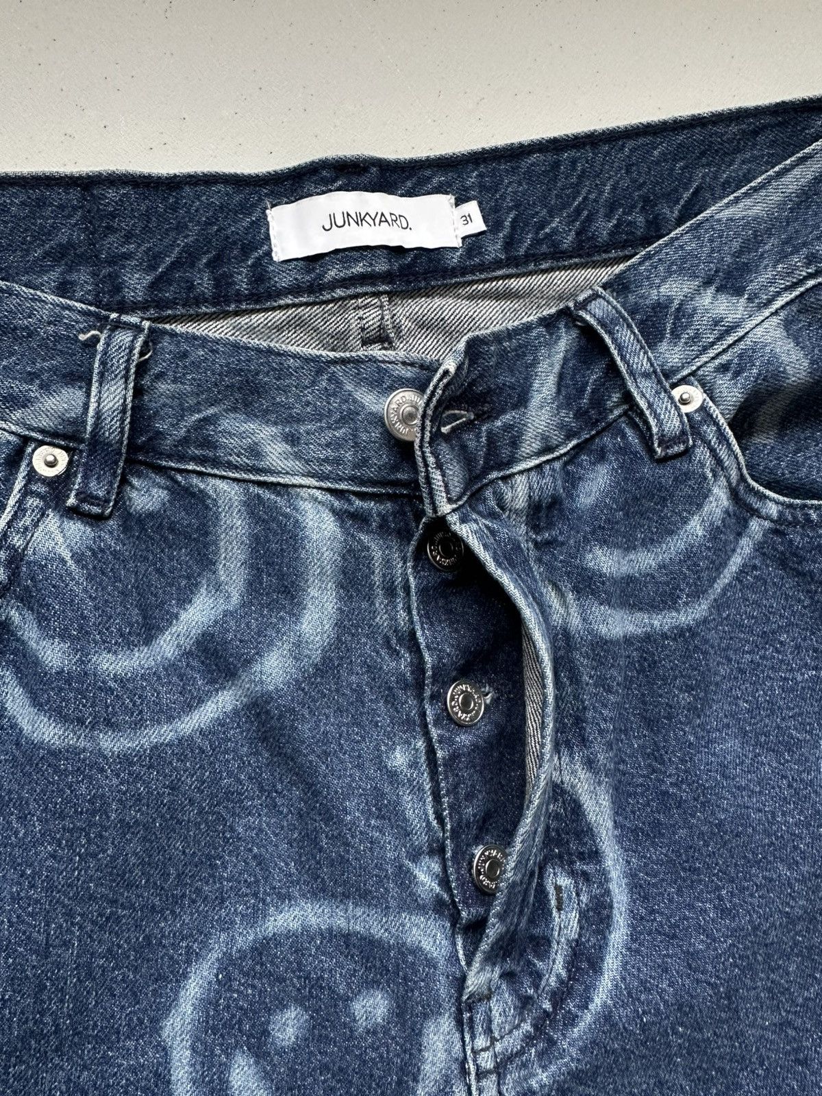 Designer × If Six Was Nine Junkyard Smile Baggy Jeans If Six Was Nine Size US 31 - 8 Thumbnail