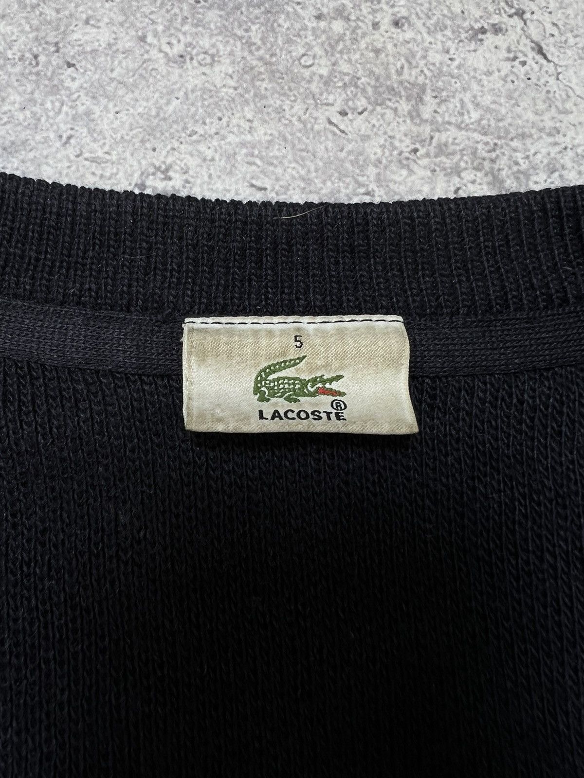 Lacoste × Vintage Vintage 90's Lacoste Cardigan Knitted Sweater Size US XL / EU 56 / 4 - 6 Thumbnail