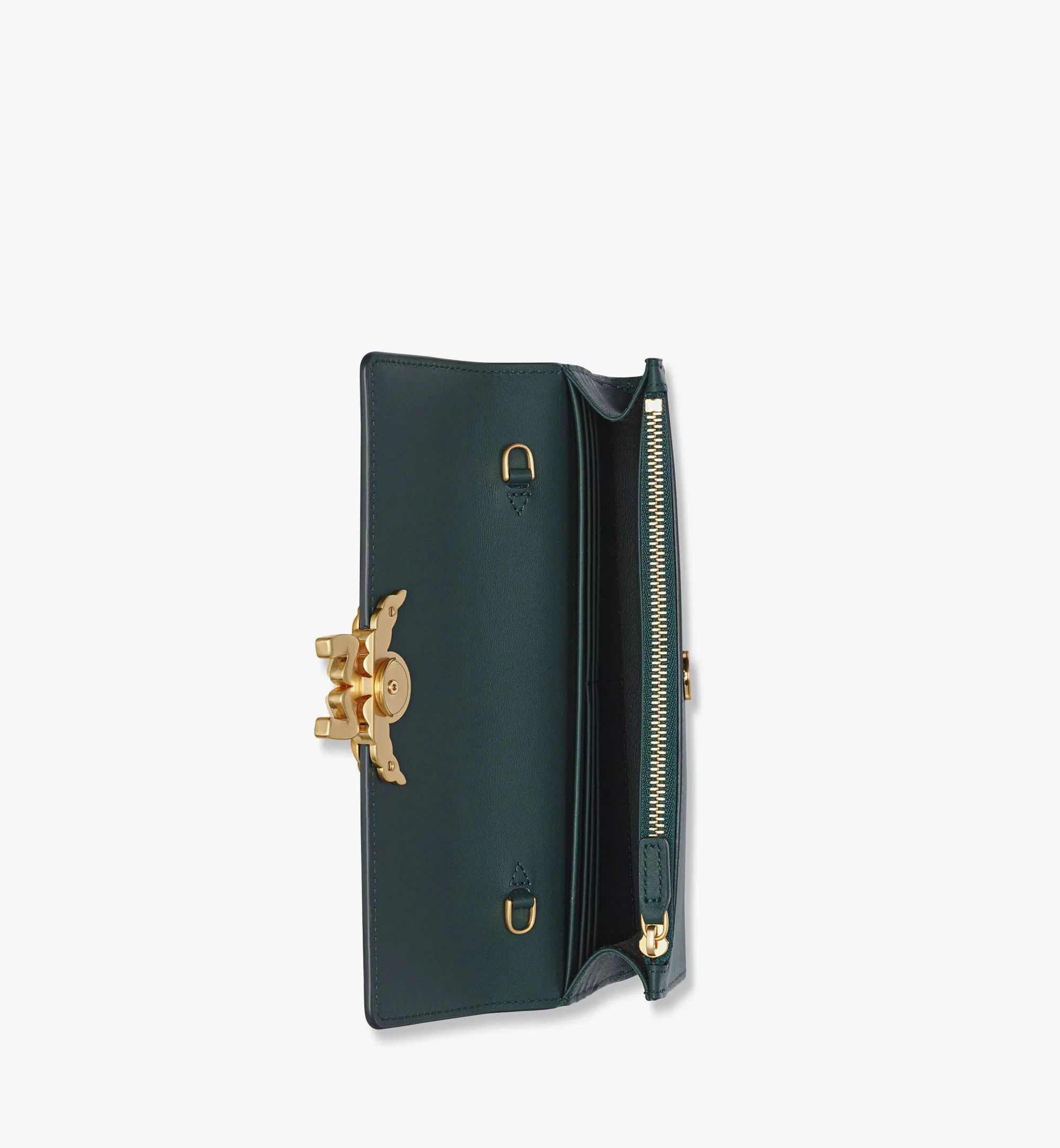 MCM o1mt1gz1224 Size: OS / Large Fold Wallet in Green Size ONE SIZE - 3 Thumbnail