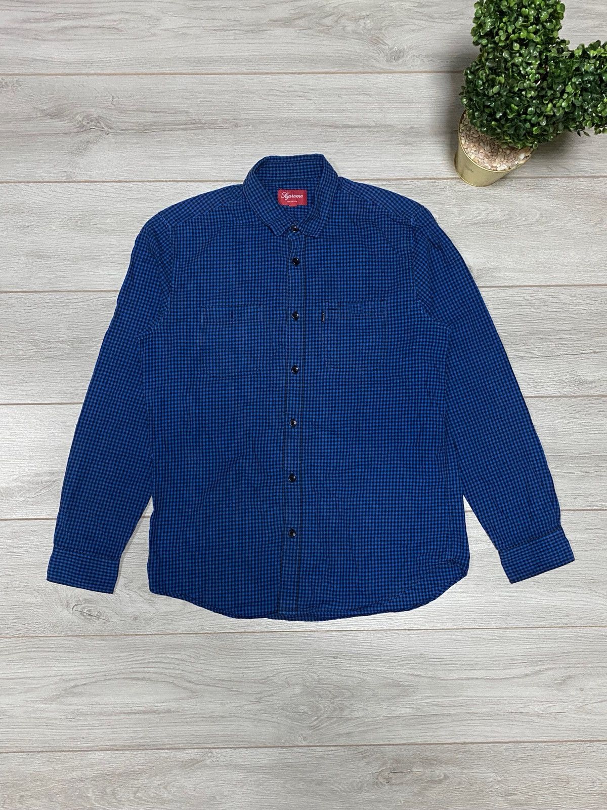 Supreme Supreme flannel buttons check shirt pockets Size US L / EU 52-54 / 3 - 2 Thumbnail