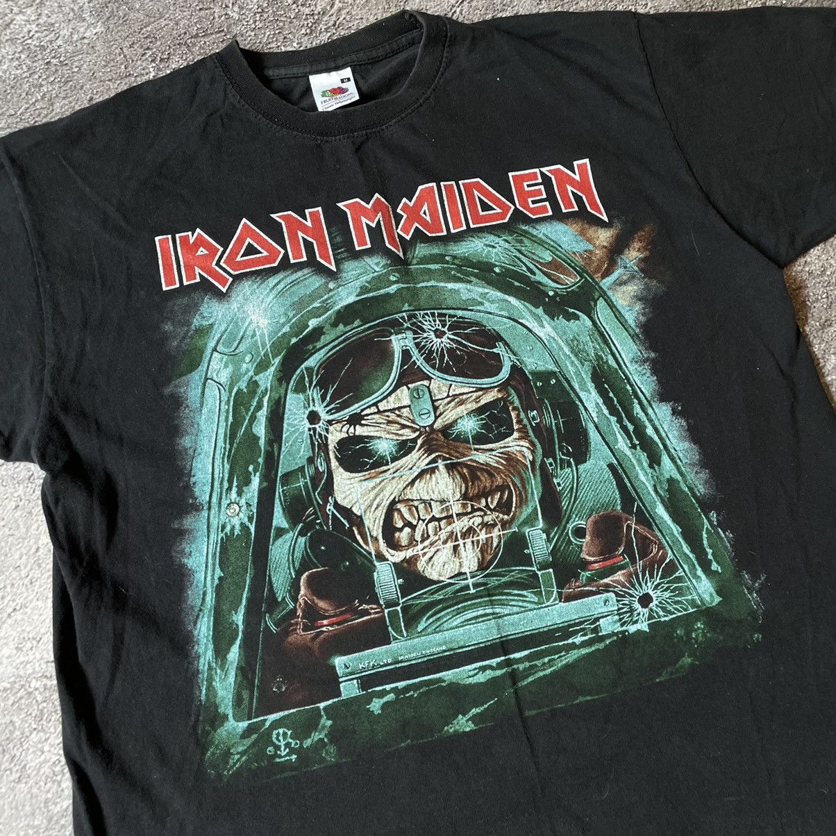 Vintage Vintage 90s Iron Maiden Band Tee Graphic Punk Grunge Slim M Size US M / EU 48-50 / 2 - 6 Thumbnail