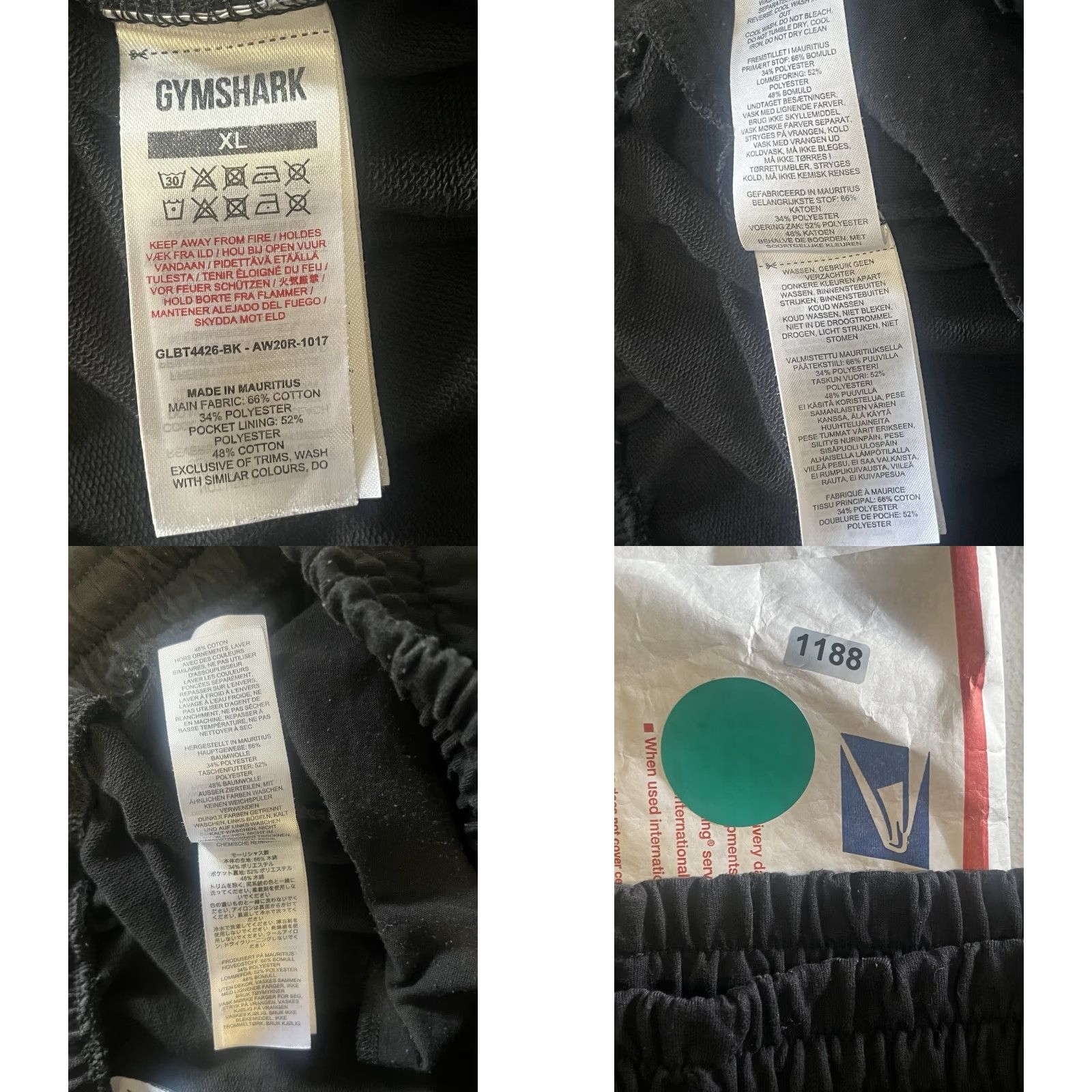 Gymshark Gymshark Training Fleece Jogger Womens XL Black Athletic Gym Sweatpants Elastic Waist Yoga Cross Training Gym & Training Size 40" / US 18 - 8 Thumbnail
