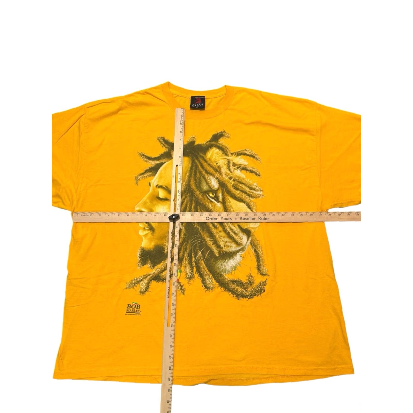 Vintage VINTAGE Bob Marley T Shirt 3XL Zion Rootswear Reggae Rare Yellow Mens Regular Crew Neck Graphic Print 3XL Yellow Bob Marley MPN C-015 Size US XXL / EU 58 / 5 - 5 Thumbnail