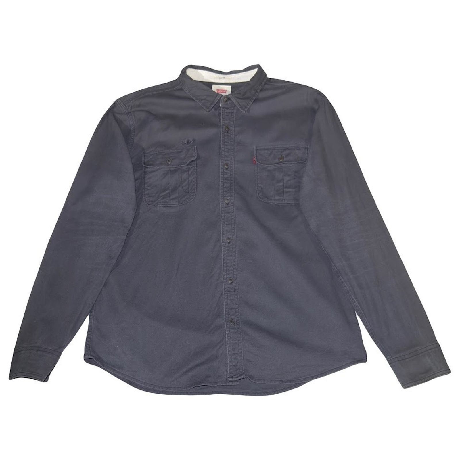 Levi's Levi's Men's Vintage Shacket Size Large Gray Stretch Button Size US L / EU 52-54 / 3 - 1 Thumbnail