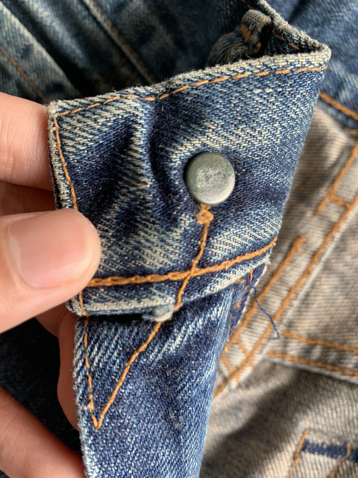 Levi's VINTAGE LEVIS BIG E SELVEDGE 502 XX DISTRESSED DENIM Size US 27 - 11 Thumbnail
