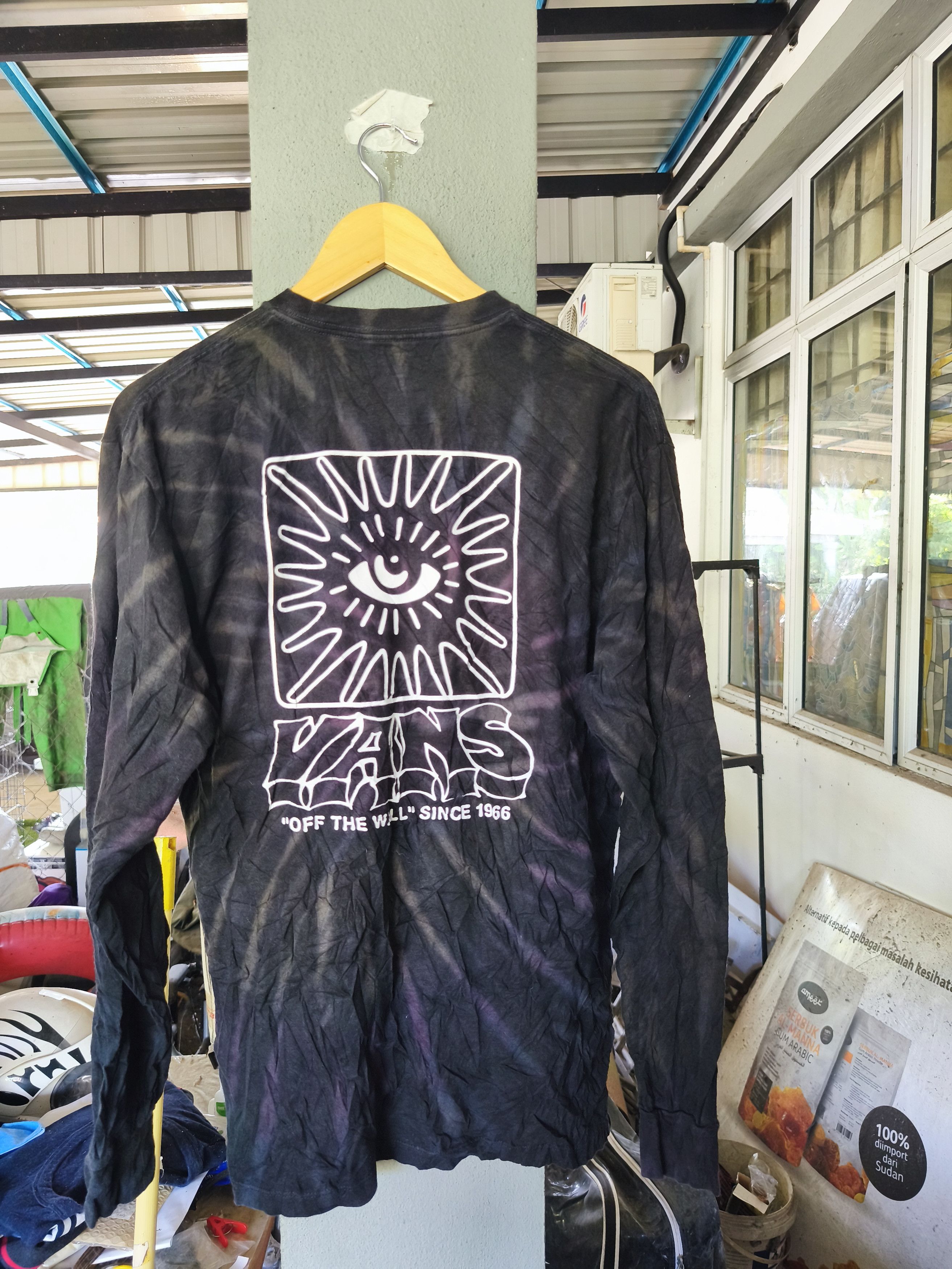 Vans Vans Black tie dye long sleeve t shirt Medium Size US M / EU 48-50 / 2 - 5 Thumbnail