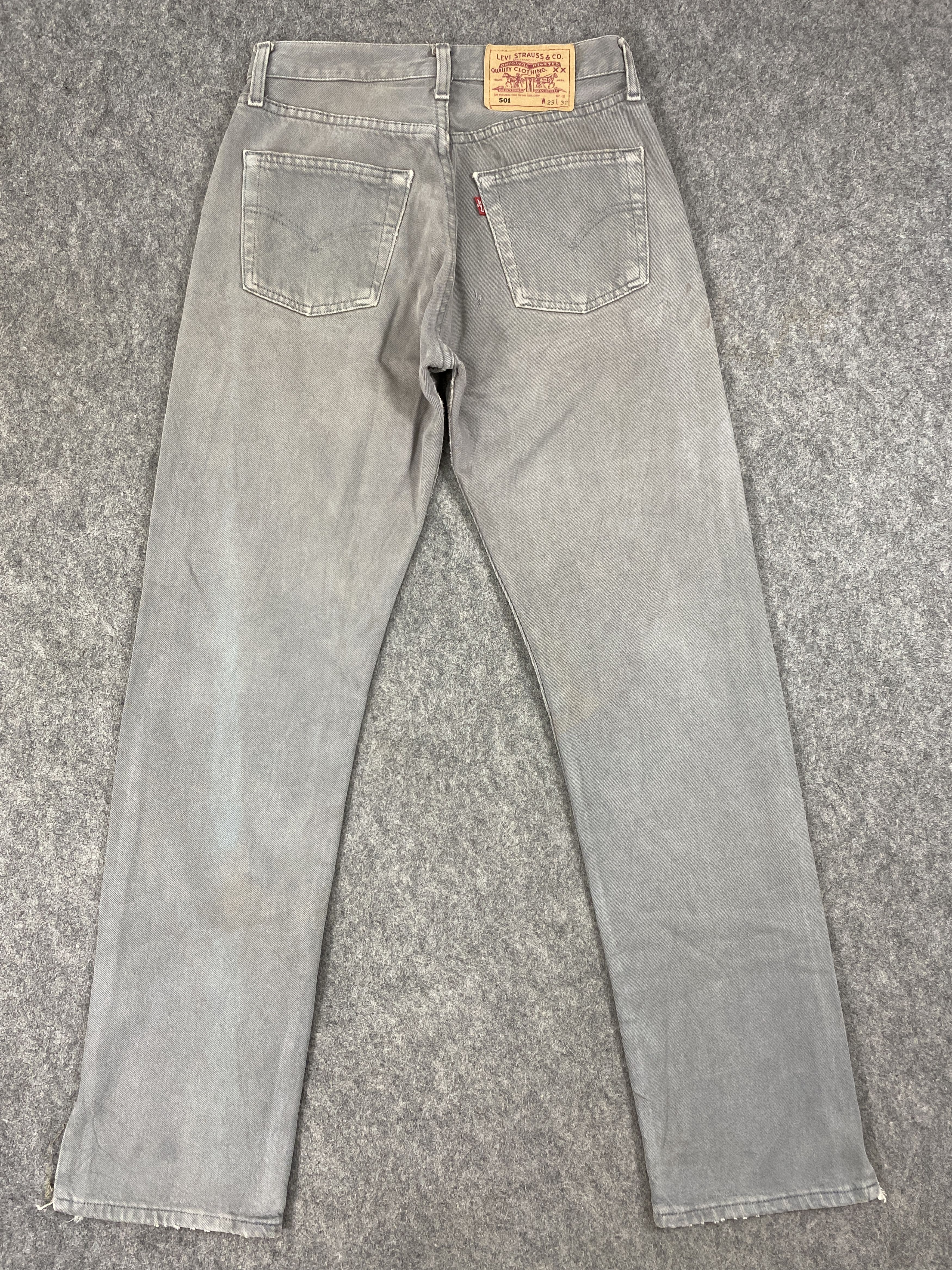 Japanese Brand Grey Vintage Levi's 501 Jeans 27x31 Denim -JN2404 Size US 27 - 2 Thumbnail