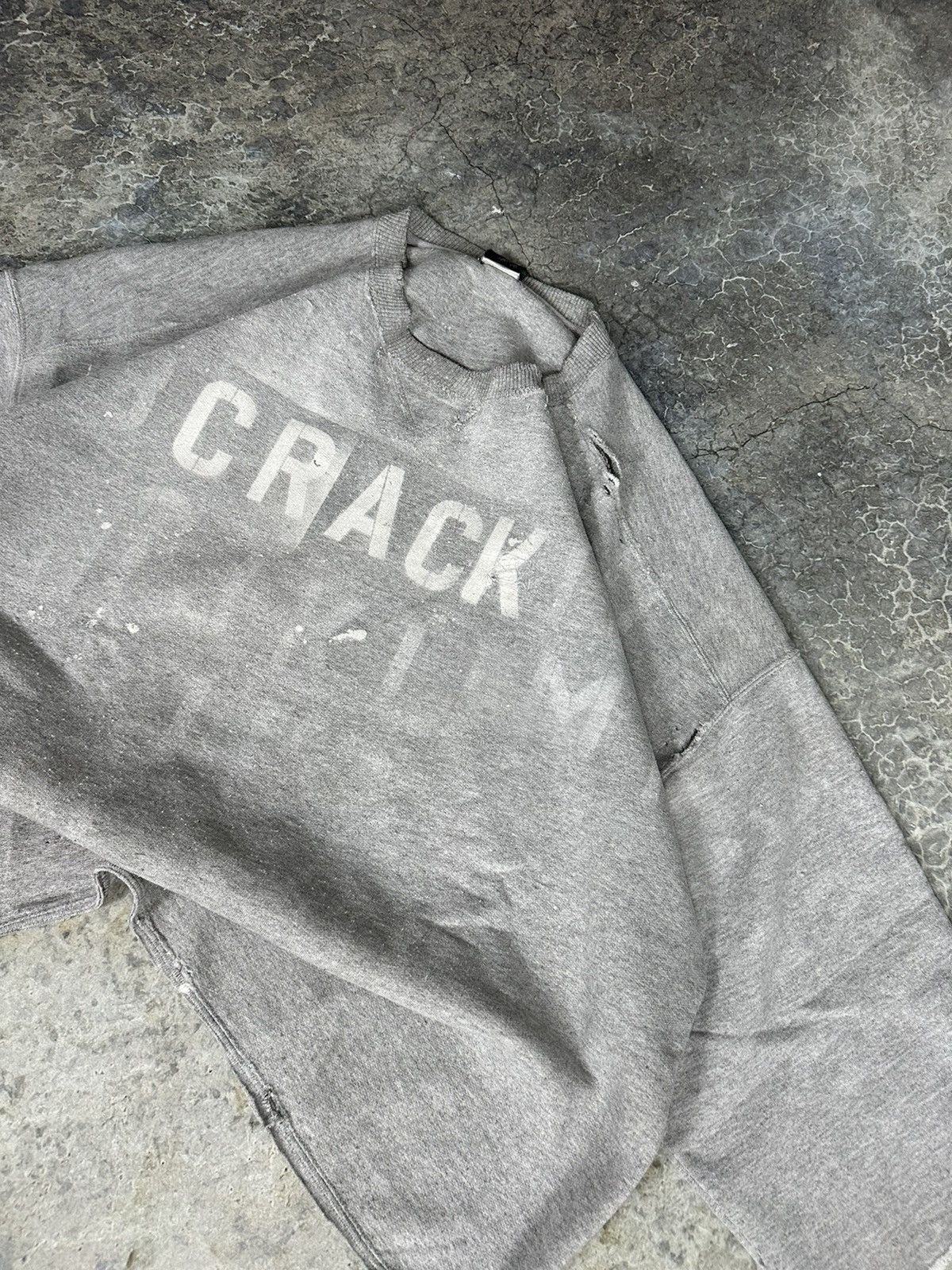 Starter × Vintage Vintage Thrashed Custom “CRACK” Starter Crewneck Size US XL / EU 56 / 4 - 4 Thumbnail