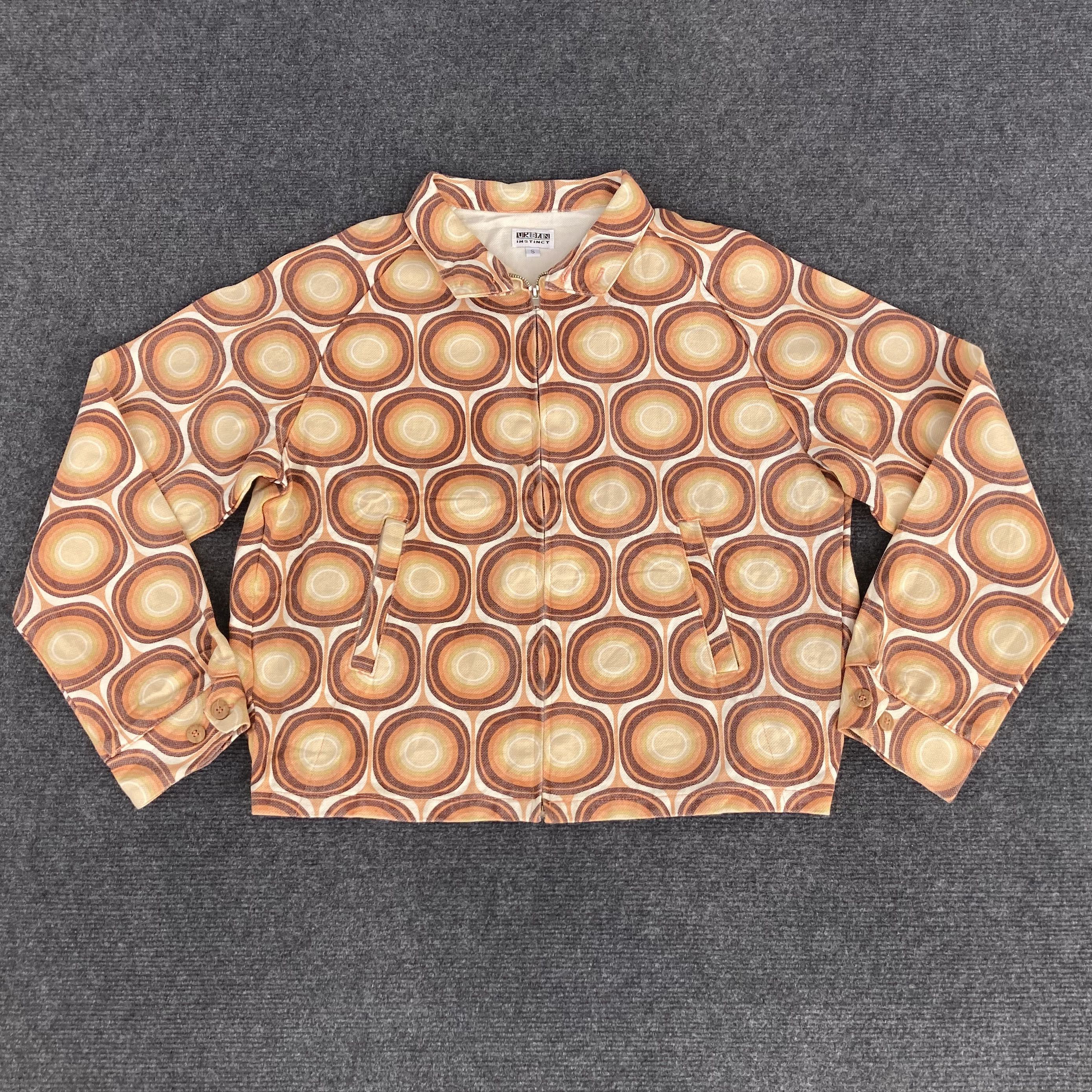 Vintage Vtg Urban Instinct Psychedelic Boxy Jacket Size US S / EU 44-46 / 1 - 1 Thumbnail