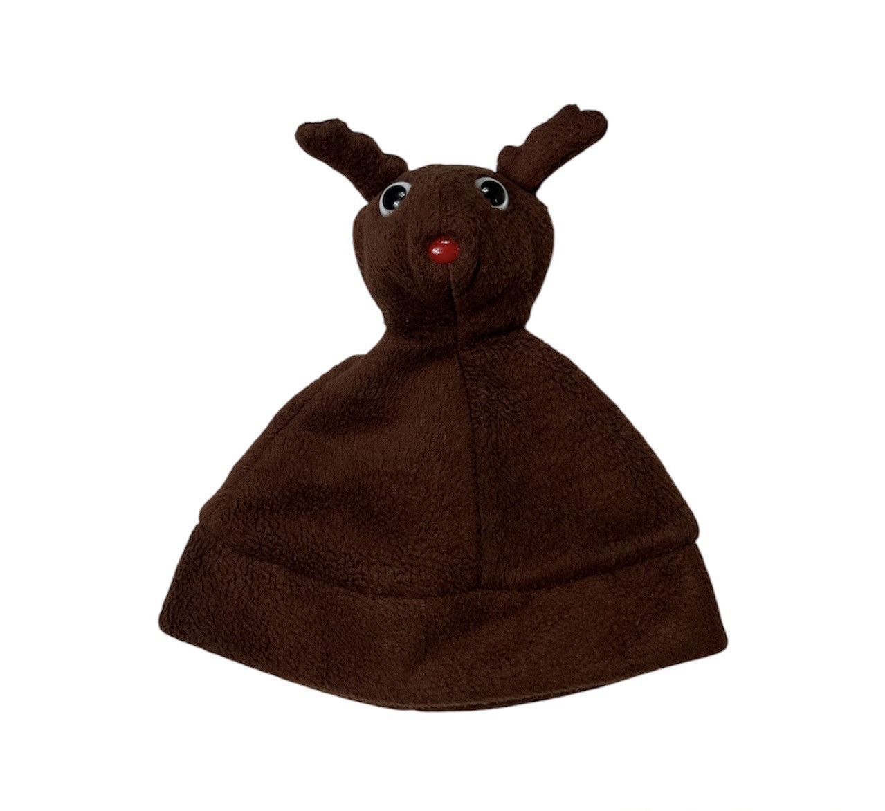 Gap × Vintage Vintage GAP 90s fleece animal hat sherpa reindeer funny Size ONE SIZE - 1 Thumbnail