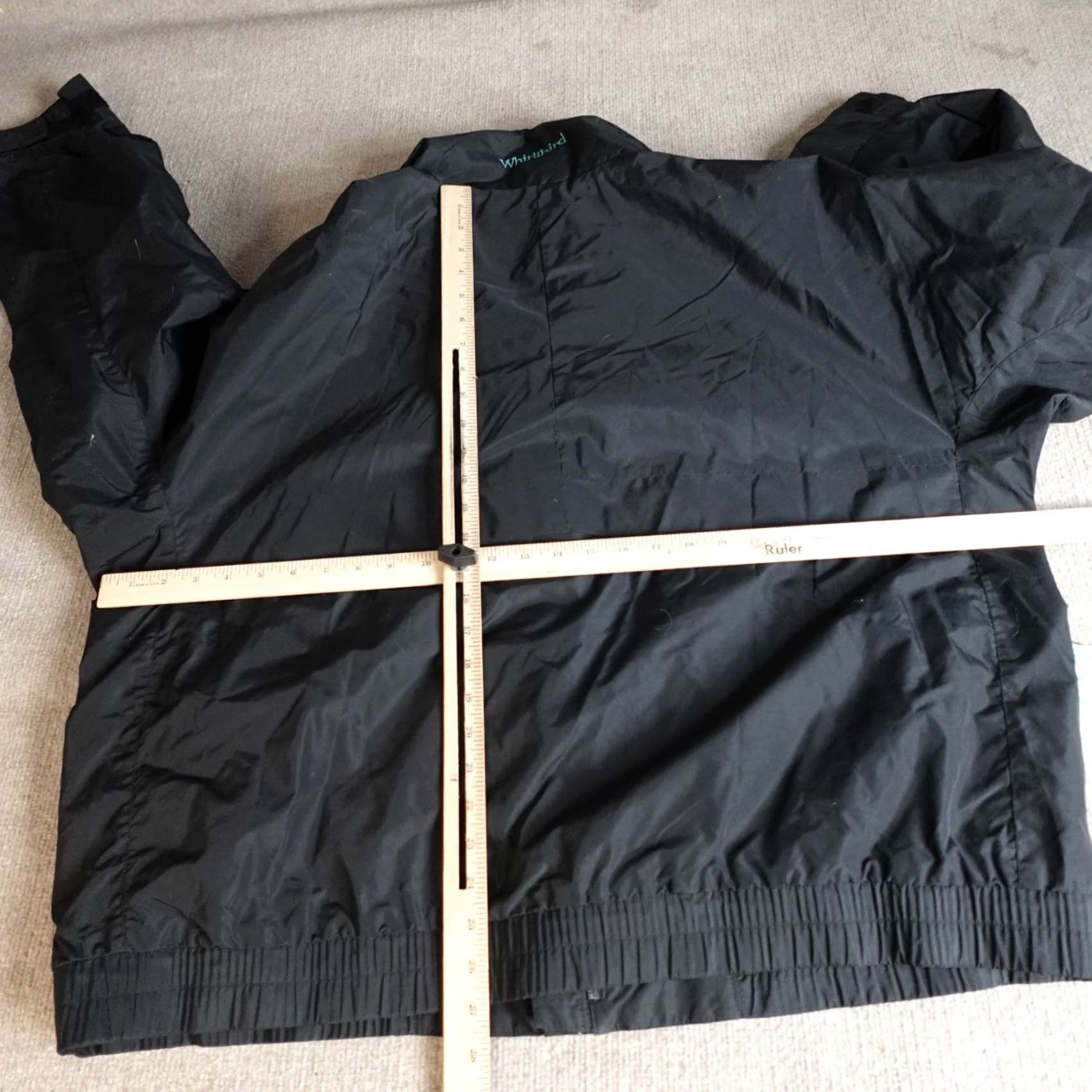 Vintage VINTAGE Columbia Mens Jacket XL Black Full Zip Radial Sleeve Whirlibird Windbreaker Hooded 90s Mens Size US XL / EU 56 / 4 - 4 Thumbnail