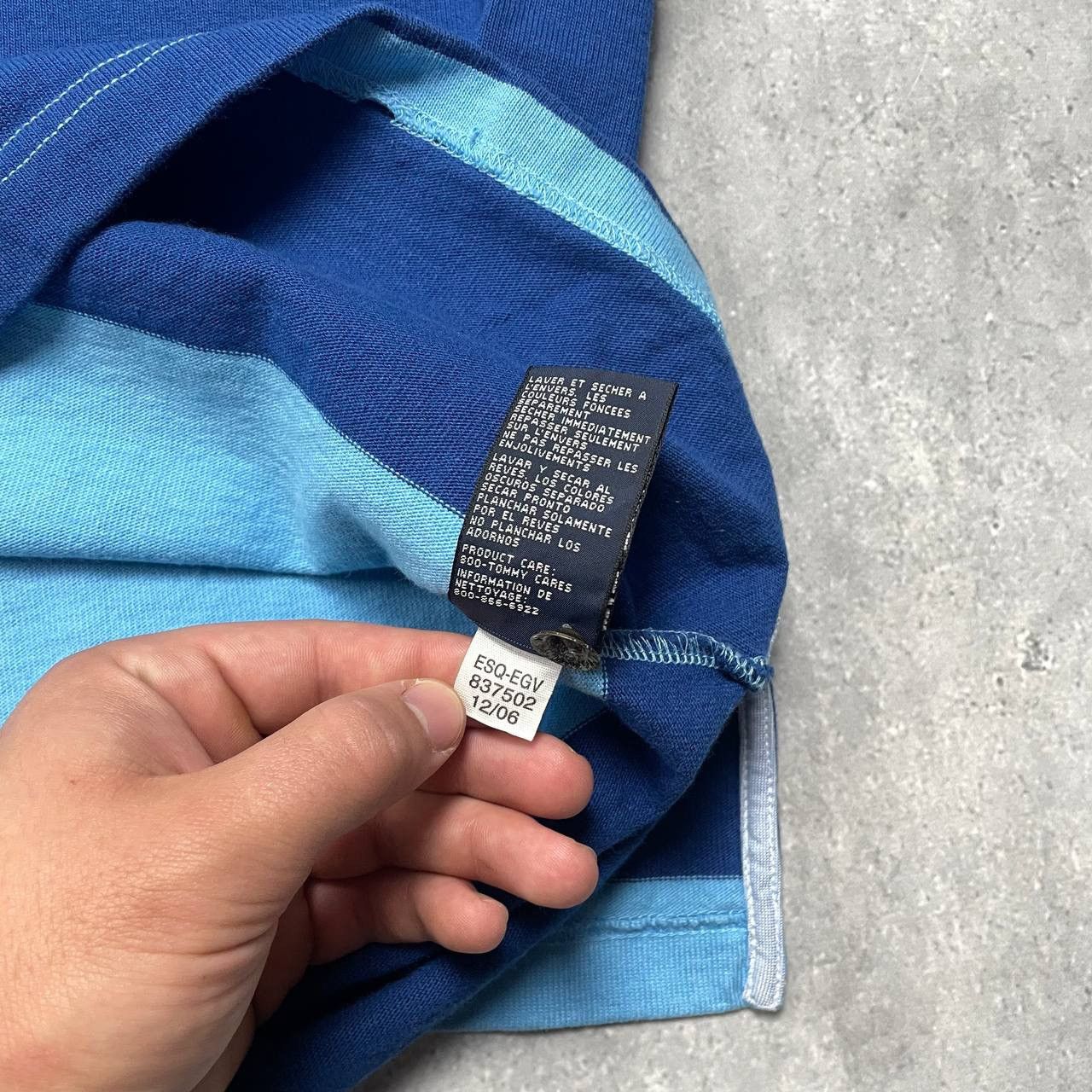 Tommy Hilfiger Vintage Tommy Hilfiger Rugby Striped LS Y2K Polo Shirt L Size US L / EU 52-54 / 3 - 11 Thumbnail