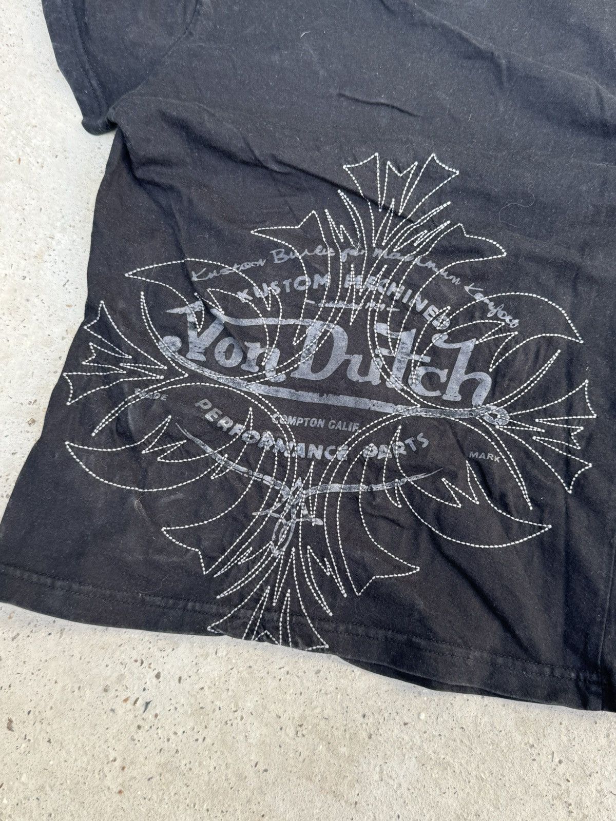 Von Dutch CRAZY VINTAGE Y2K EMBROIDED VON DUTCH T-SHIRT Size M / US 6-8 / IT 42-44 - 6 Thumbnail